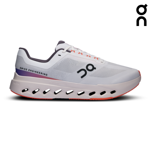 On Men Cloudsurfer Next Wide - White / Flame