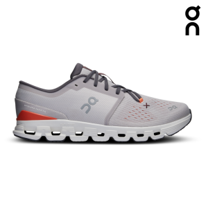 On Men Cloud X 4 - Silver / Flame