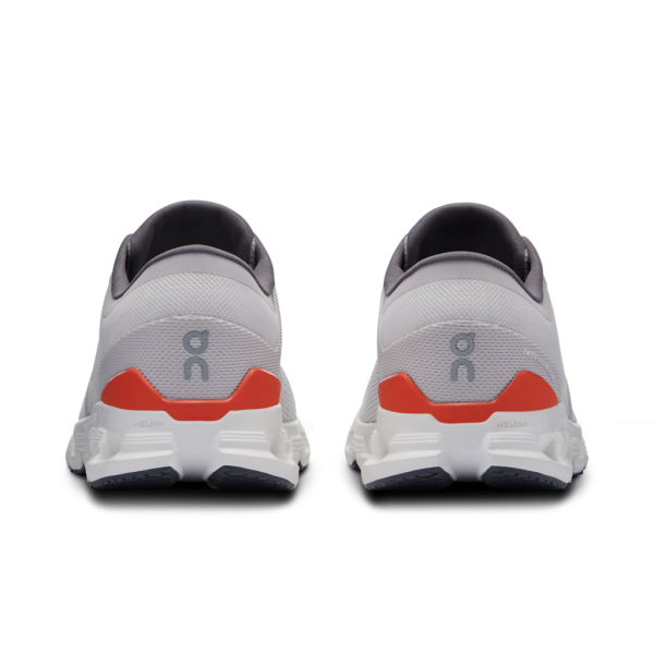 On Men Cloud X 4 - Silver / Flame - Image 5