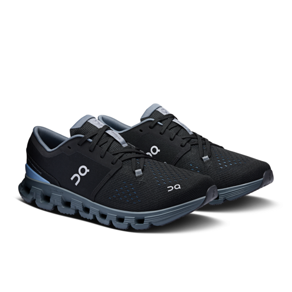 On Men Cloud X 4 - Black / Chambray - Image 2