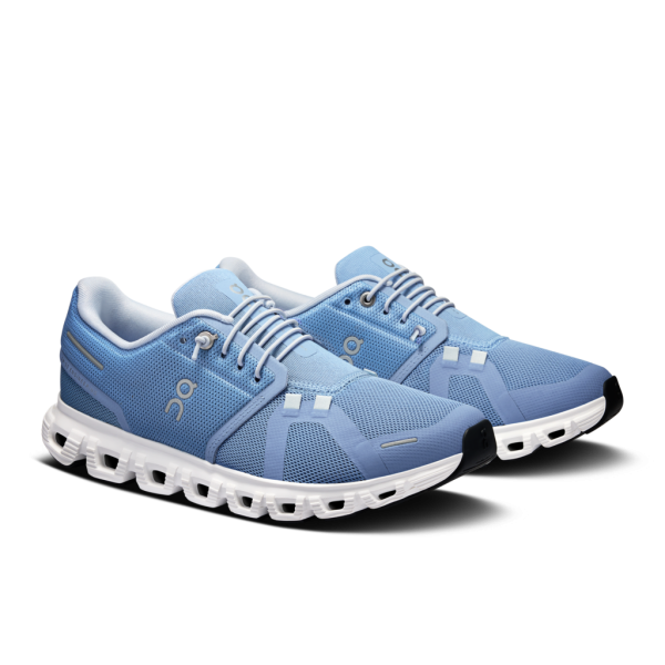 On Women Cloud 6 - Chambray / White - Image 2