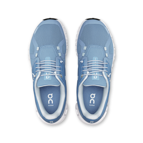 On Women Cloud 6 - Chambray / White - Image 3