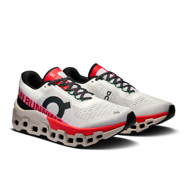 On Women Cloudmonster 2 - Ivory / Red - Image 2