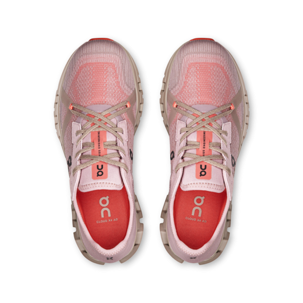 On Women Cloud X 4 AD - Mauve / Salmon - Image 3