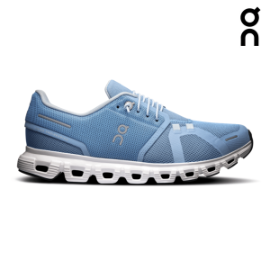 On Women Cloud 6 - Chambray / White