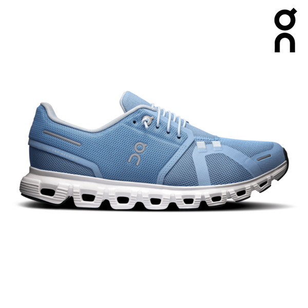 On Women Cloud 6 - Chambray / White